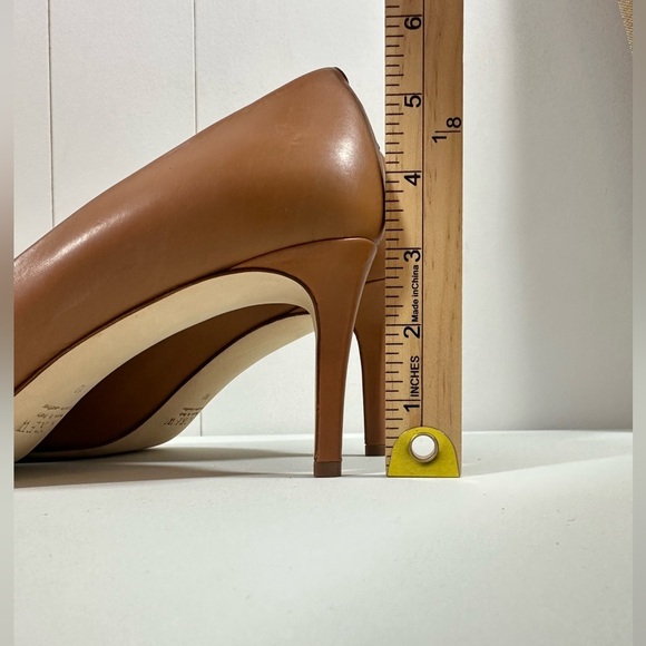 J Crew Sz 10 Brown Pumps Shoes Womens Leather Heels Upper & Lining Made in Italy - Picture 9 of 11